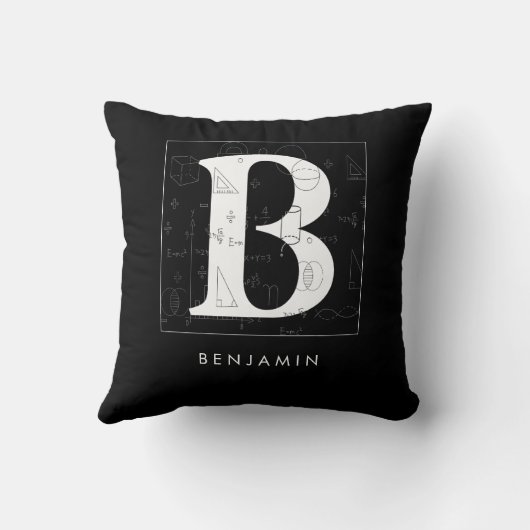 Coussin Math Monogramme - Lettre B (Verso)