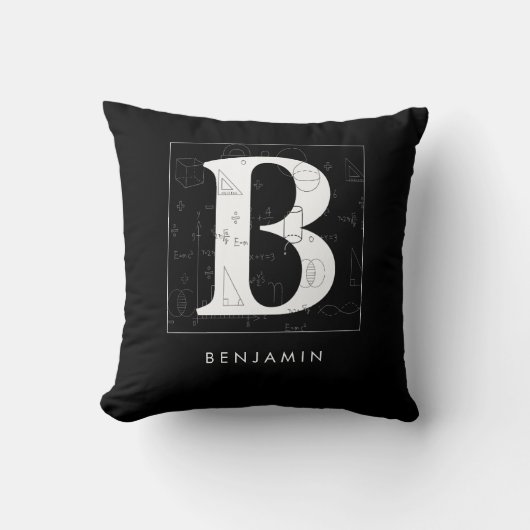 Coussin Math Monogramme - Lettre B (Recto)