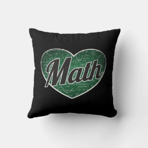 Coussin Math Retro Heart Blackboard Love