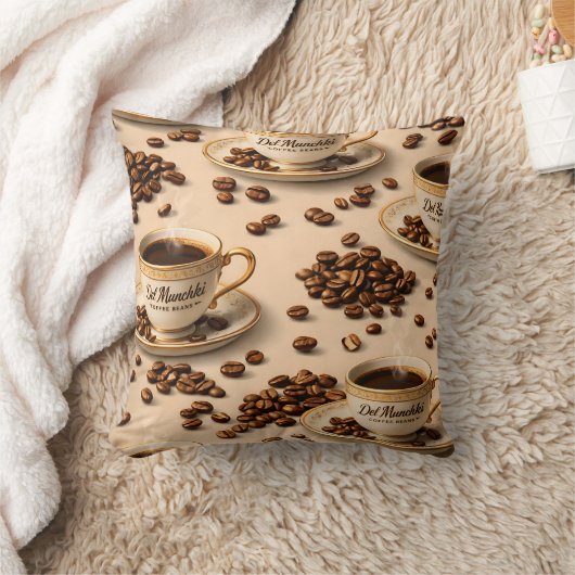 Coussin Matin, café torride drôle et identifiable (Couverture)