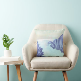 Coussin Matin calme sur le fjord