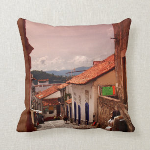 Coussin Matin dans la rue de Taxco
