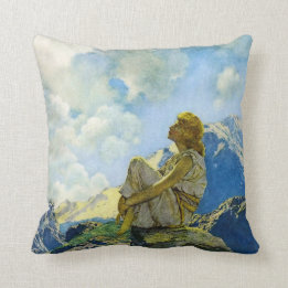 Coussin Matin, par Maxfield Parrish