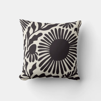 Coussin Matisse noir et blanc