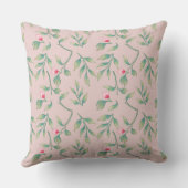 Coussin Mauve Chalk Wedding Keepsake Throw Pillow (Verso)