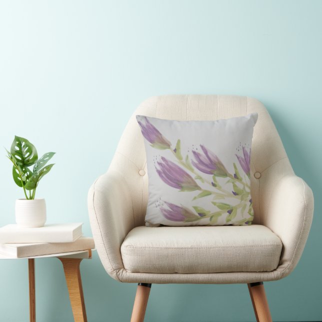 Coussin Mauve et Grey (Chaise)