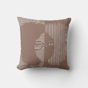 Coussin Mauve Girl avec lunettes et un grand afro