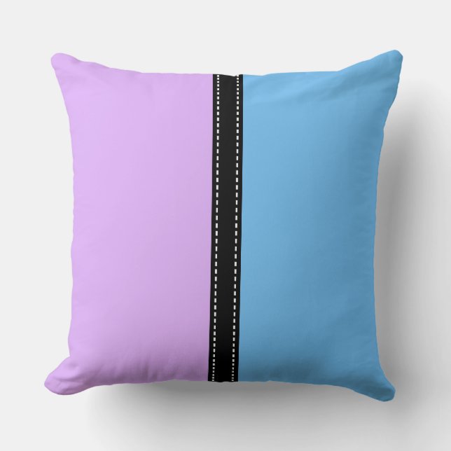 Coussin Mauve & Maya bleu Solid Color Arrière - plan (Recto)