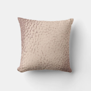 Coussin Mauve Rose Faux Cuir