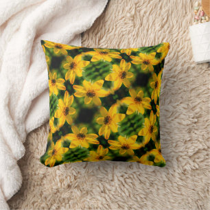 Coussin Maximilian Sunflower Floral Motif Abstrait