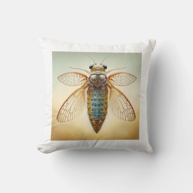 Coussin Mayfly Ephemeroptera 060624IREF106 - Watercolor (Recto)