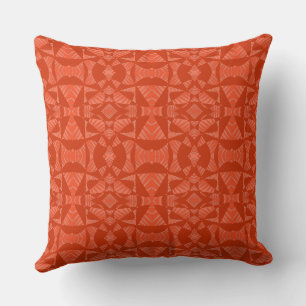 Coussin Maz Abstrait Zebra Mosaic - Terracotta