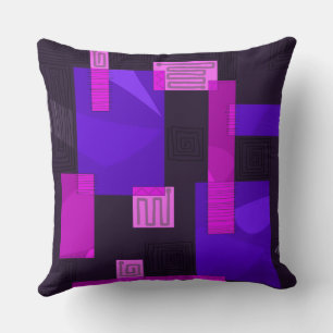 Coussin Maz Egyptian Collage - Fuchsia rose violet
