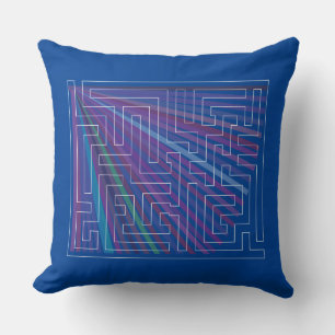 Coussin Maze avec arrière - plan coloré