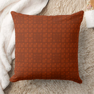 Coussin Mazipoodles 3D Carré Grille Maroon