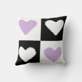 Coussin Mazipoodles Coeurs Abstraction Lilac (Verso)