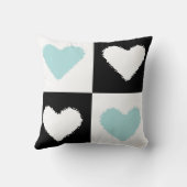 Coussin Mazipoodles Coeurs Résumé Canard Oeuf Bleu (Verso)