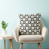 Coussin Mazipoodles Coeurs Résumé Olive Green Mini (Chaise)