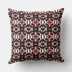 Coussin Mazipoodles Neuro Art - Blanc Noir Rouge