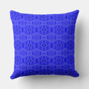 Coussin Mazipoodles Neuro Art - bleu électrique