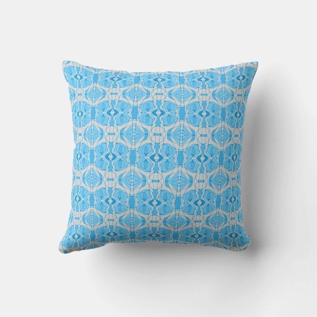 Coussin Mazipoodles Neuro Art - gris bleu (Verso)