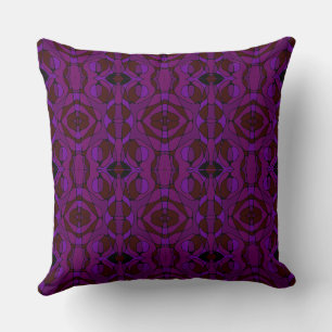 Coussin Mazipoodles Neuro Art - Velours violet riche