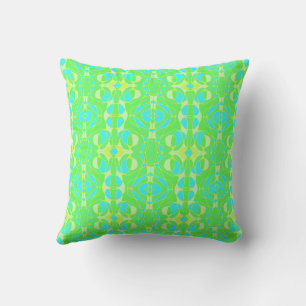 Coussin Mazipoodles Neuro Art Vert Bleu Dégradé