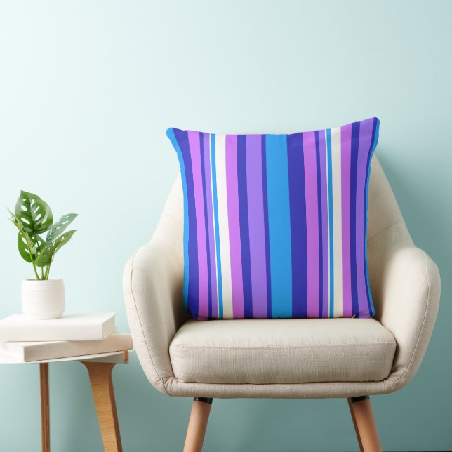 Coussin MAZIPOODLES Rayures Spaghetti 26 (Chaise)