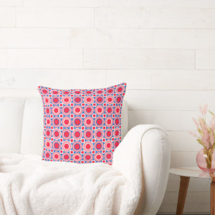 Coussin Mazipoodles Rouge Blanc Bleu
