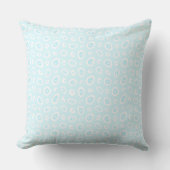 Coussin Mazipoodles Teardrops Abstraits - Pastel Bleu Blan (Recto)
