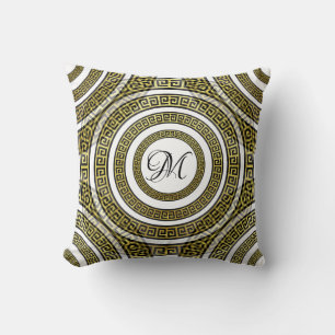 Coussin Méandre de clé grecque dans l'art déco de symétrie