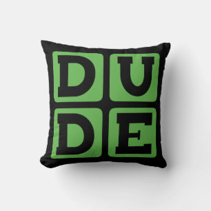 Coussin MEC En slang frère drôle conception de quatre lett