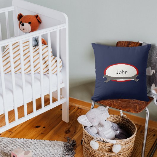 Coussin Mécanique de nom personnalisé