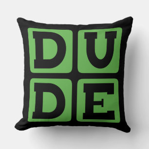 Coussin MÉCANO Slang Frère Drôle Conception À Quatre Lettr