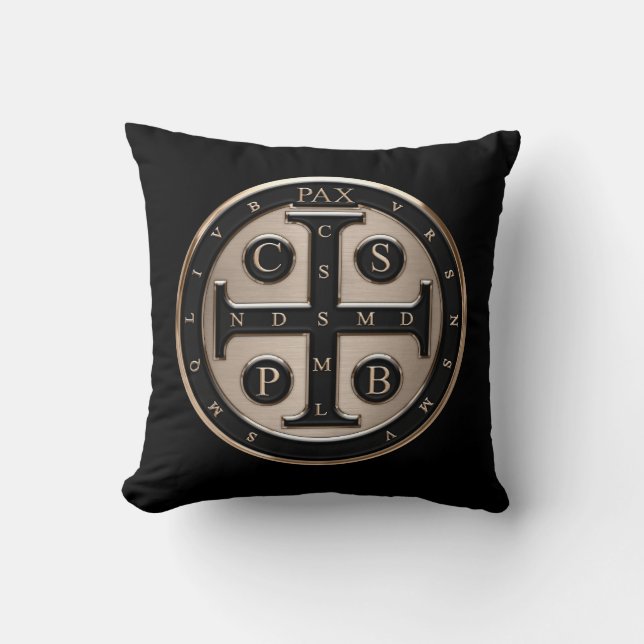 Coussin Médaille de St Benoît (Recto)