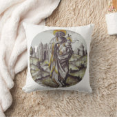 Coussin Médaillon avec saint Jean-Baptiste (Couverture)