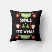 Coussin Médecin dentaire Xmas (Verso)