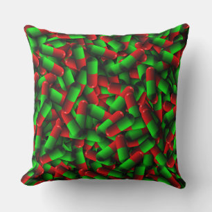Coussin médicaments pour pilules rouges