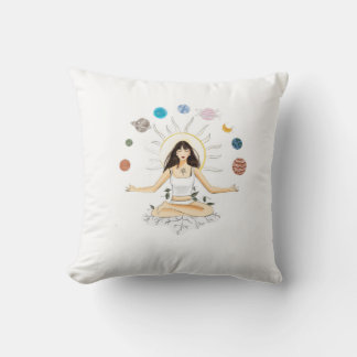 Coussin Meditation art
