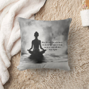 Coussin Méditation Yoga Instructeur Lotus Pose Peinture à 