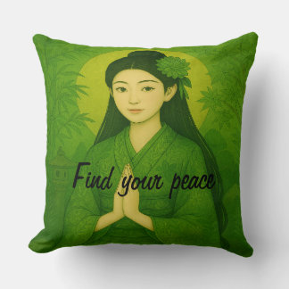 Coussin Méditation zen esthétique personnalisée Minutieux