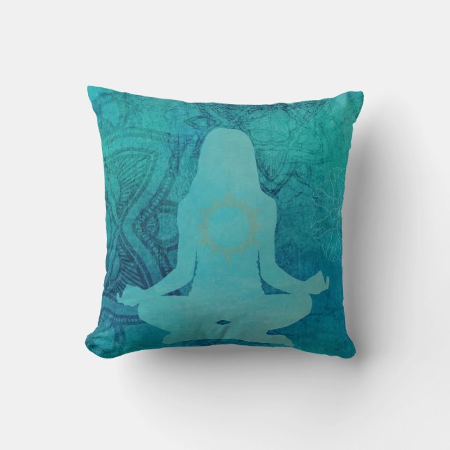 Coussin Méditation Zen Yoga Chakra Heart (Recto)