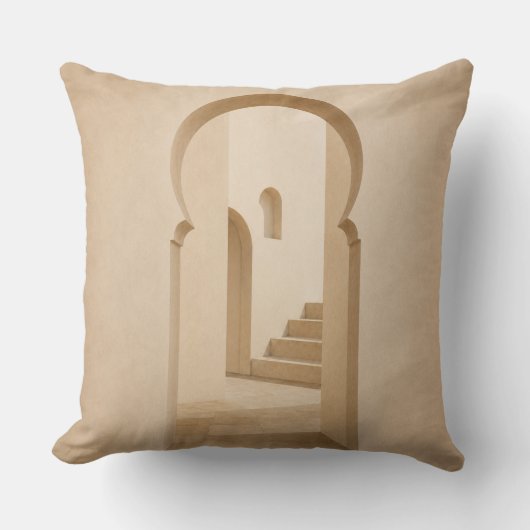 Coussin Mediterranean Arch Throw Pillow (Recto)