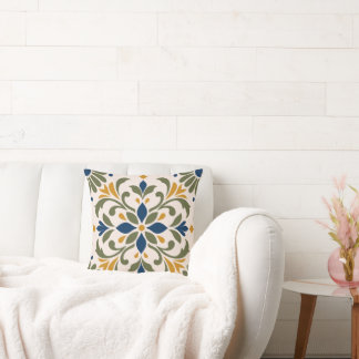 Coussin Mediterranean Botanical Tile