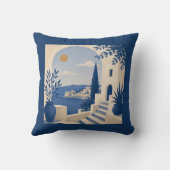 Coussin Mediterranean Coastal Villa Arch Cushion (Verso)