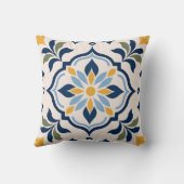 Coussin Mediterranean Floral Pattern (Verso)