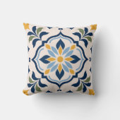 Coussin Mediterranean Floral Pattern (Recto)