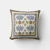 Coussin Mediterranean Lemon Tree Tile Pattern Cushion (Recto)