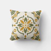 Coussin Mediterranean Olive Tile (Recto)