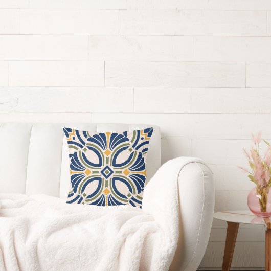 Coussin Mediterranean Ornamental Tile (Canapé)